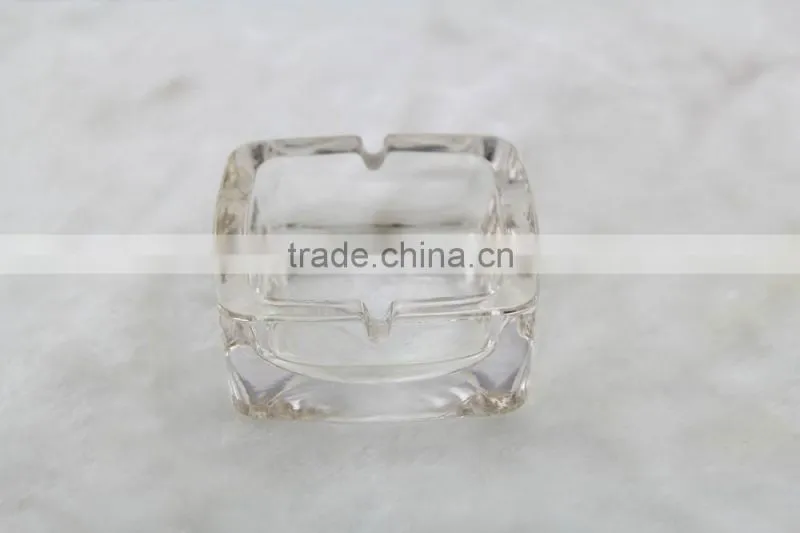 glass ashtray, clear square glass ashtray for smoking