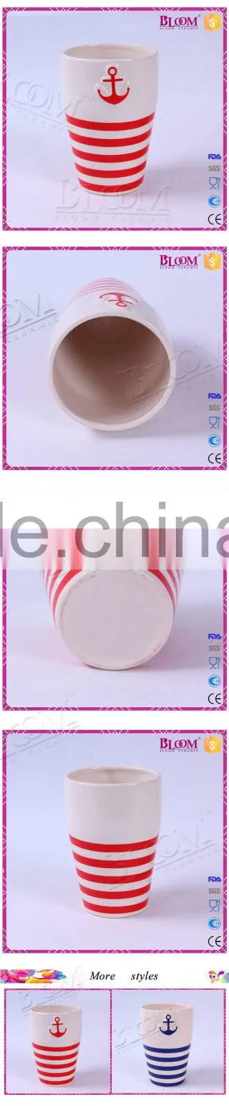 Hot sale custom handmade glazed ceramic flower vase