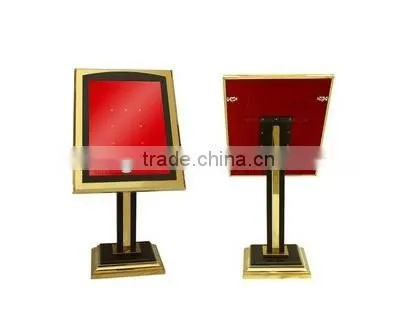 Menu stand Square board-rectangle base (P-69)