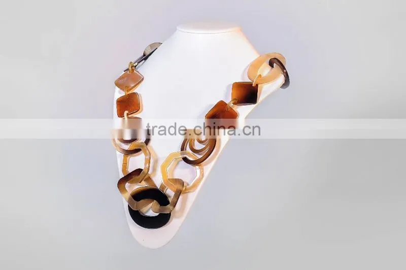 Horn necklace made of natural buffalo horn in Vietnam