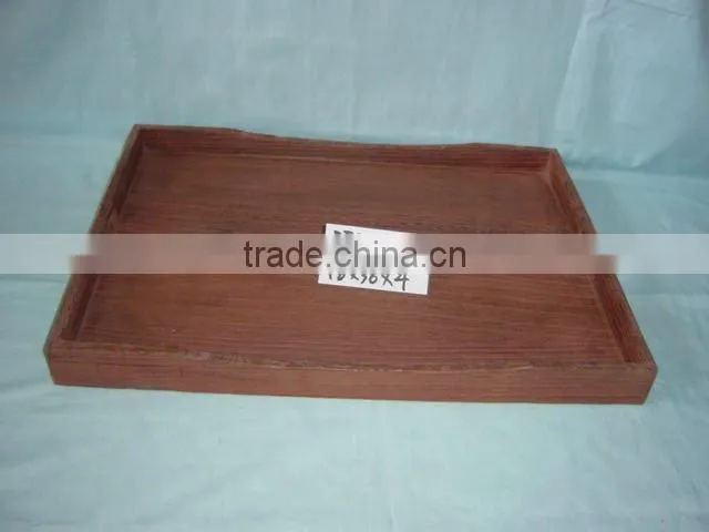 storage carbonize wooden tray ,wooden plate for sale