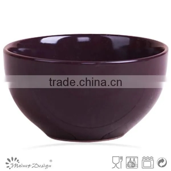 5.5 inch ceramic rice bowl solid green color 13.5cm stoneware cereal bowl