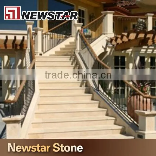 Exterior and interior suitable limestone stair,limestone treads,limestone steps