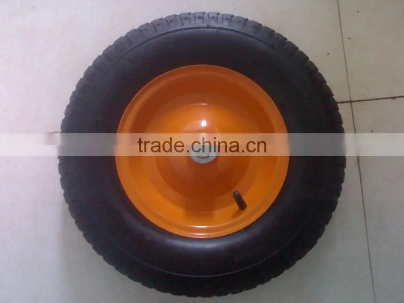 solid wheel 3.50-7 Pneumatic and solid wheel 3.50-7 with steel rim