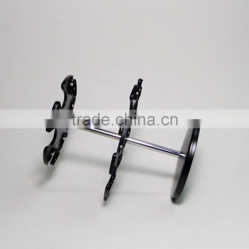 Quality office all metal doudle layers stamp holder