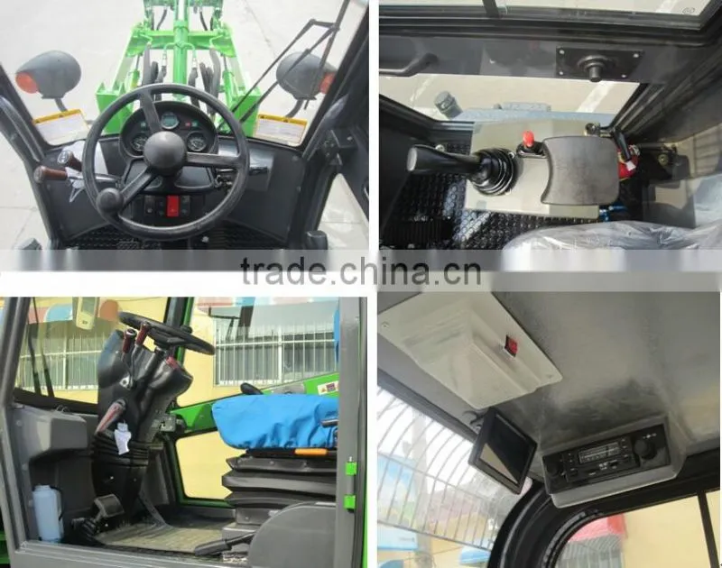 Manufactuer JN908 mini loader 4WD hot sale with CE mini wheel loader