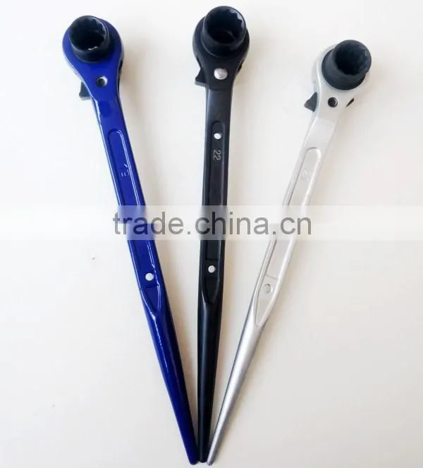 Construction scaffold ratchet podger spanner wrench