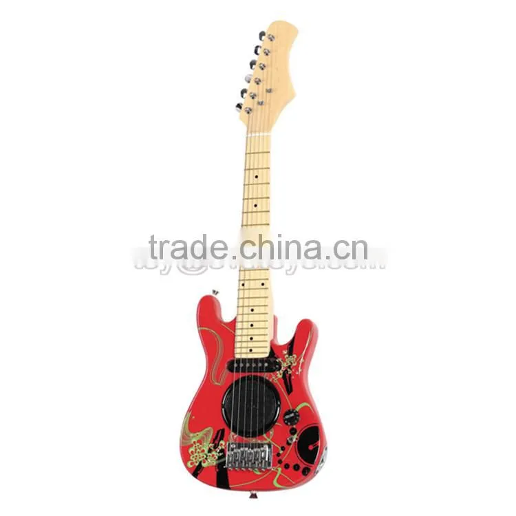 High quality musical toys wooden toddler guitar for preschool W07H014-S
