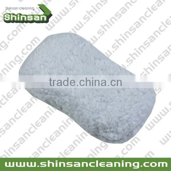 2017 microfiber chenille wash pad/chenille wash sponge/microfiber sponge