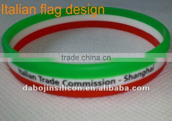 flag wristband country flag silicone rubber wristbands