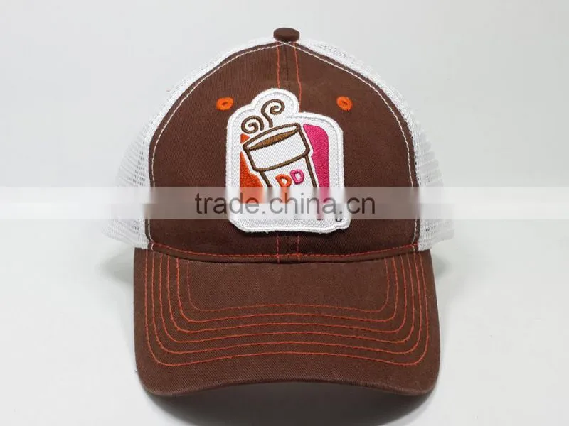 2017 mesh trucker hats with embroidery patch