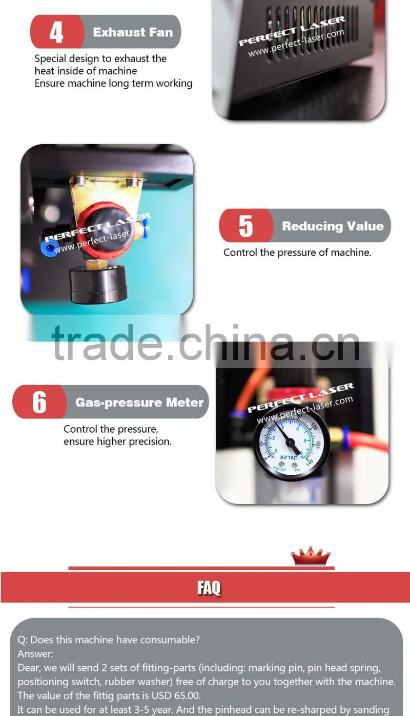 Perfect Laser PEQD-030 protable dot pin marking machine