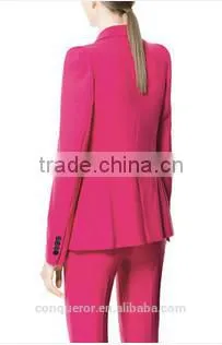 100% merino new wool women suits pant suitsWMSU20150025