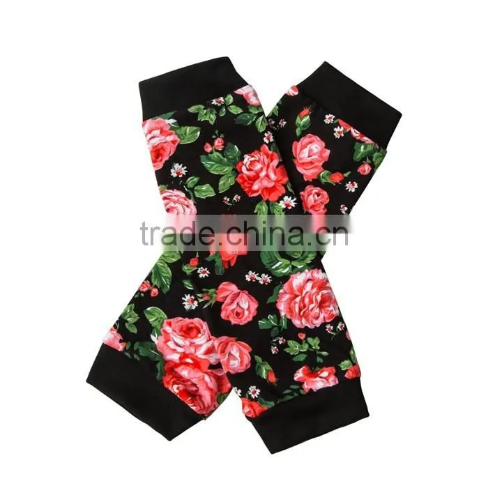 Newborn Cute Baby Girl Spring Clothes Set 100% Cotton Long Sleeve Romper With Headband Legwarmers