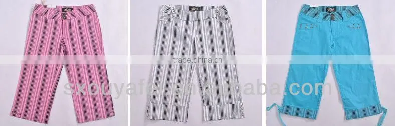 ladies casual clothes 2014 summer woman trousers cargo trousers
