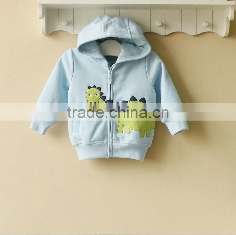 2013 baby clothing 100% cotton hooded jacket new arrival