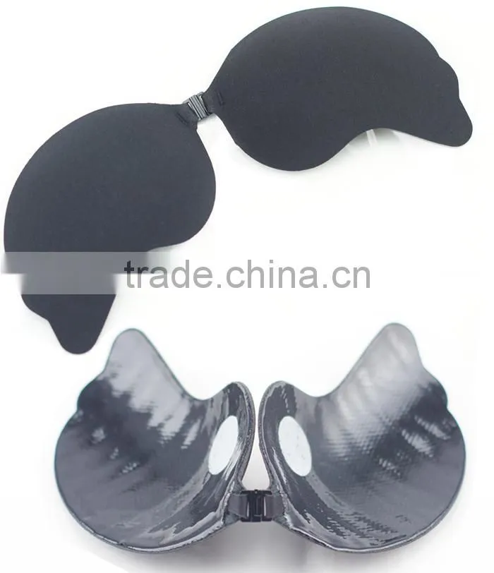strapless self-adhesive v bra