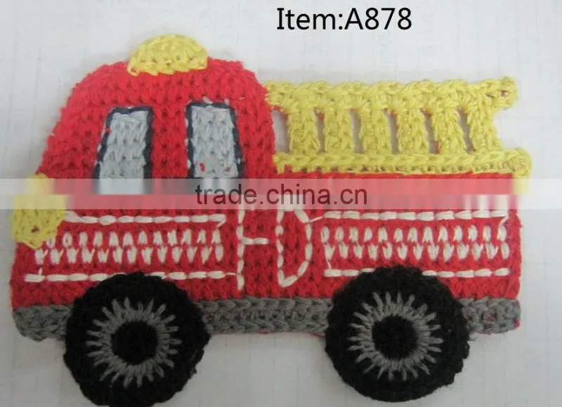 crochet applique patches for garment
