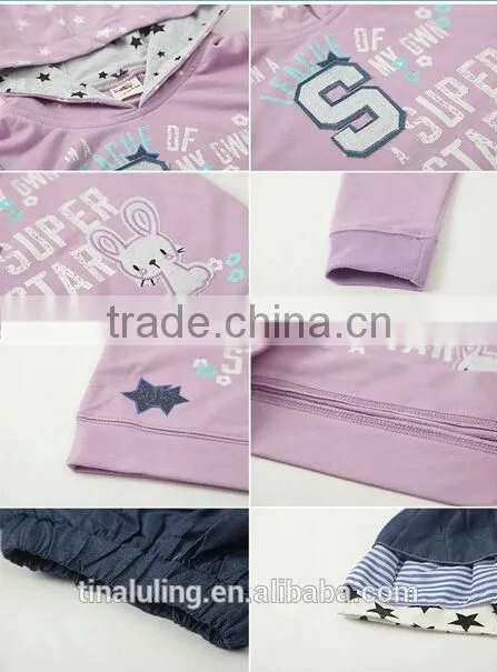 Wholesale children boutique clothing clothes for kids lovely girls 2pcs outfits