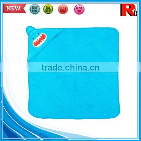 China wholesale supplier custom applique terry bamboo baby hooded towel poncho pattern