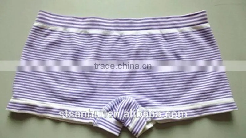 pictures ladies seamless panty with newest design striped printed