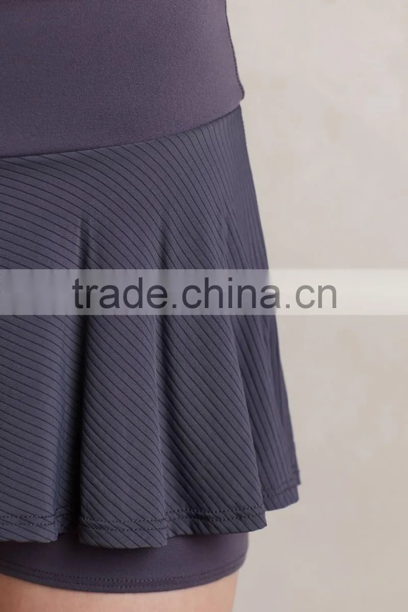 High Quality Women Sports Tennis skirt wholesale Sexy Ruffled Tennis Skort