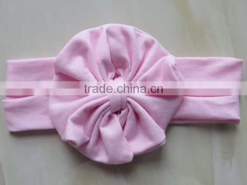 YW-118 pure color baby headband little girls colorful flower headband 2015