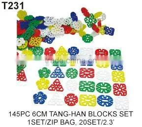 500g 4.2cm Kids Brain Development Plastic Toy Flower Tang Han Building Blocks