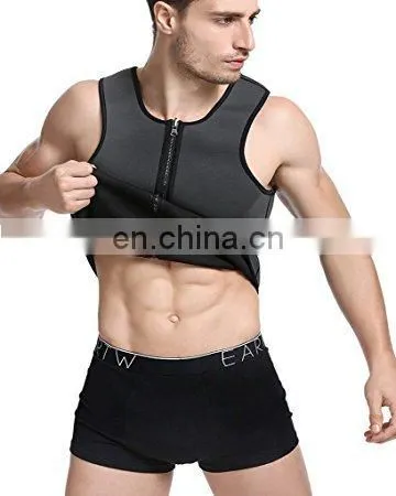 Gym Mens Weight Loss Shapewear Neoprene Slimming Vest Sweat Sauna Suits