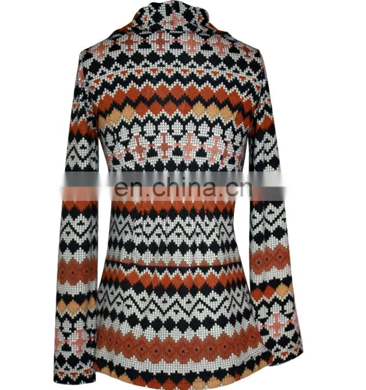 new design striped necktie fashion lady one piece design hot sale women casual party blouse cardigan