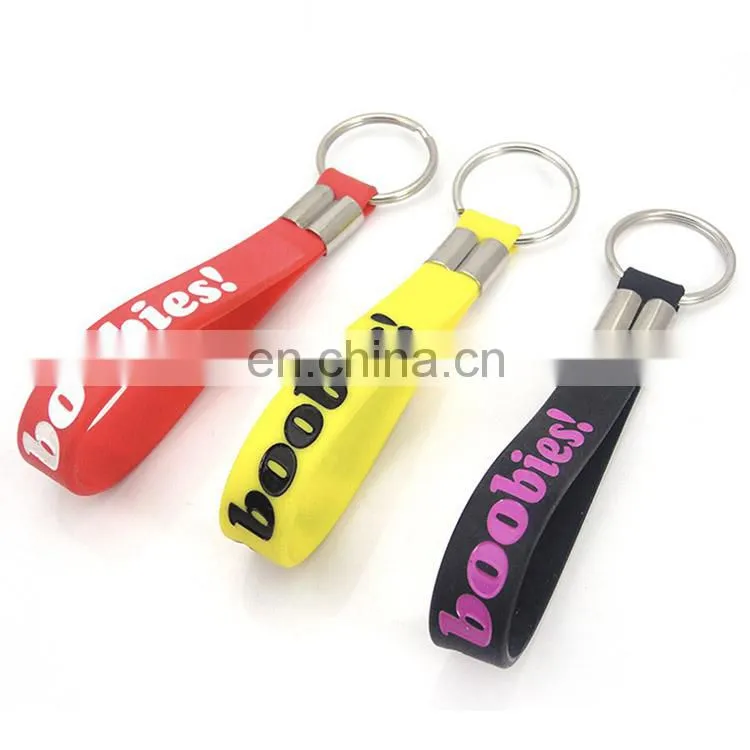 Wholesale custom bulk world cup printing neoprene silicone wristband keychain