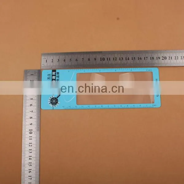 16cm fish measurer magnifier ruler with clip