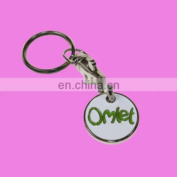 custom made trolley coin keychains with your own logo