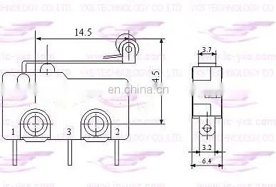 KW1-2 limit switch with wheel