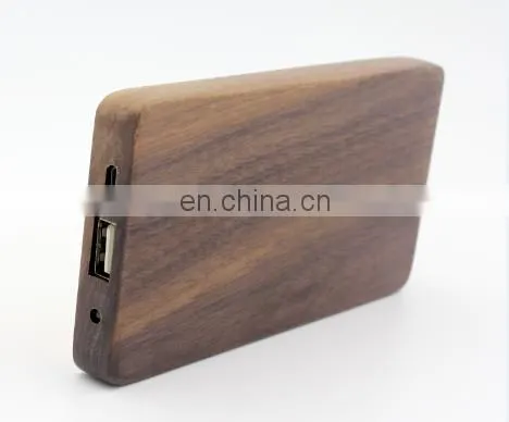 Hot Selling Ultra Thin Original Card Custom 8000mah Wooden Power Bank