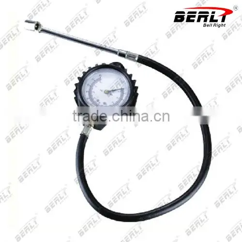 BellRight Long hose with long chuck dial tire gauge