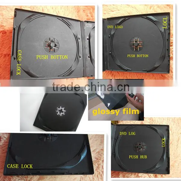shantou black double/single half size 10mm pp dvd cases