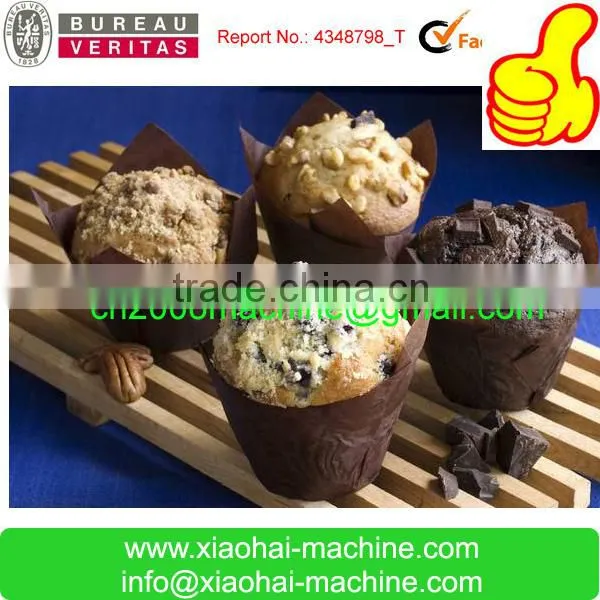 colorful greaseproof paper baking tulip muffin cups making machine