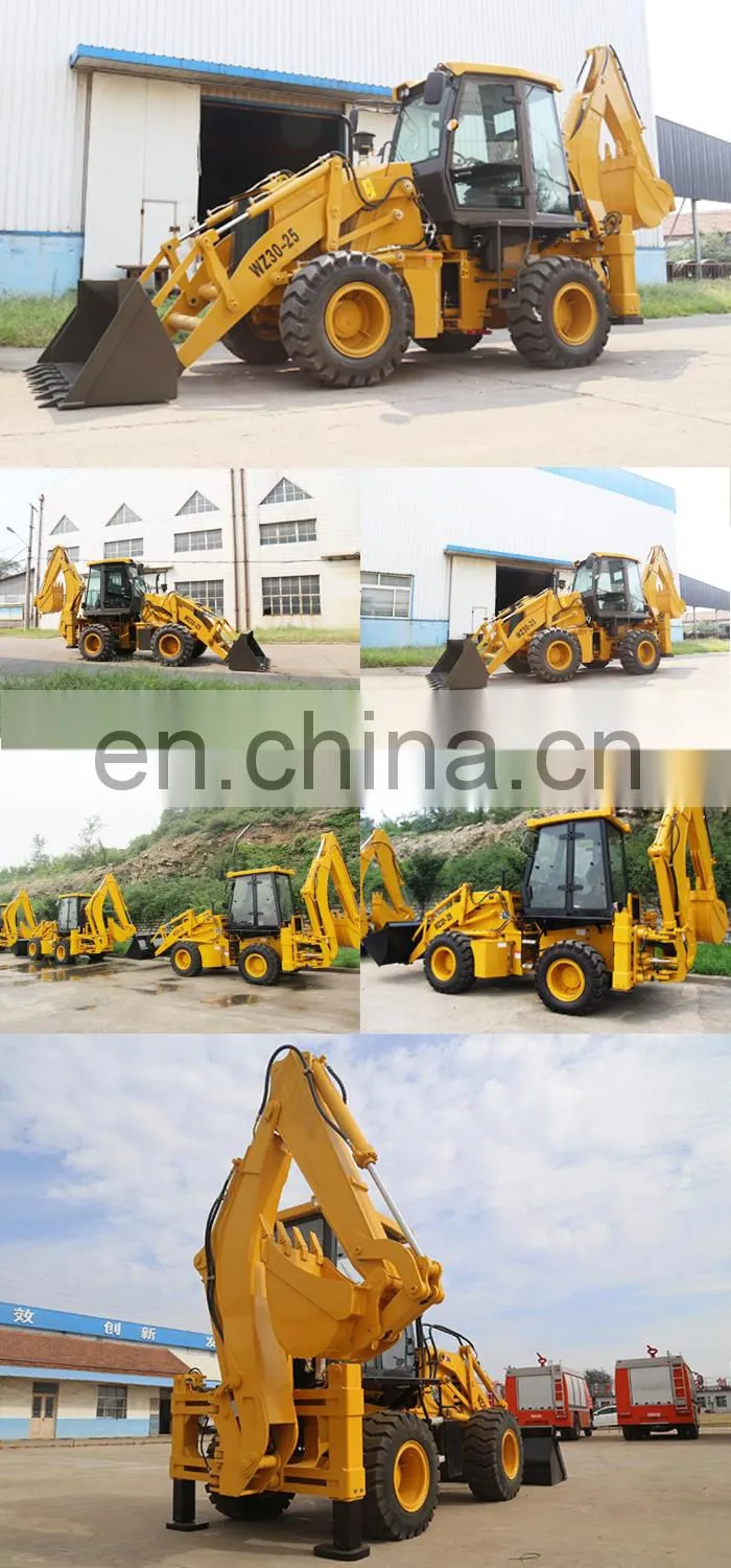 Factory supply professional Road construction heavy Duty Chinese Multifunction 2.5 ton backhoe loader