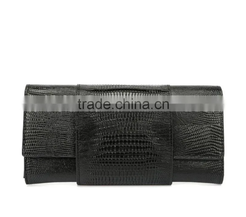 high grade lizard wallet high capacity cow leather long style wallet multi bags purse male fashion women money bag