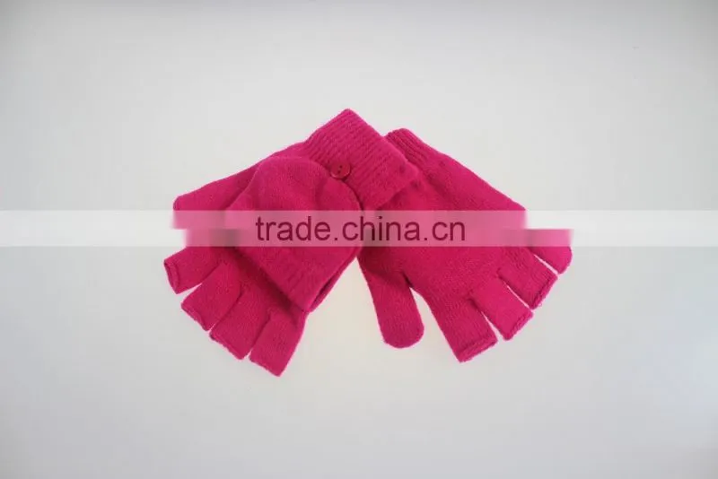 wholesale daily life usage warm soft fingerless hand gloves