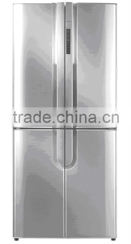 Four door defrost side by side refrigerator