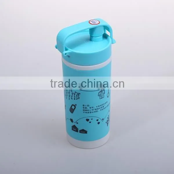 420ML fashion students sport Plastic water bottles with strainer and Air holes