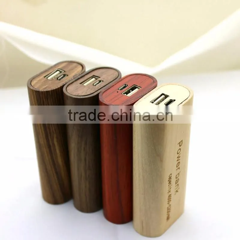 2016 newest product portable wooden power bank charger 5200mAh