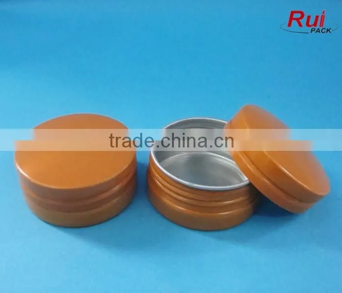 100ml aluminum cosmetic empty cream jar for sale, aluminum container for hand cream, empty metal can for cosmetic