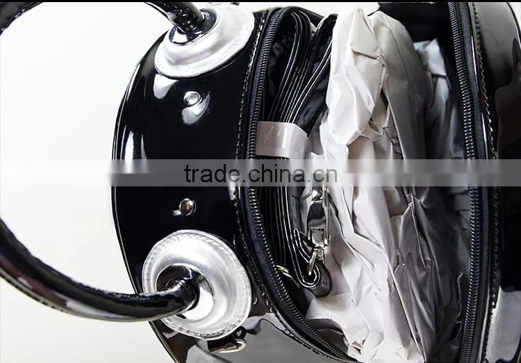 2015 alarm clock bags handbag , pu handbag,lady leather handbag