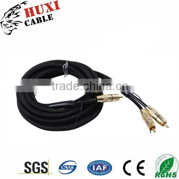 High quality composit 2 RCA to 2 RCA cable