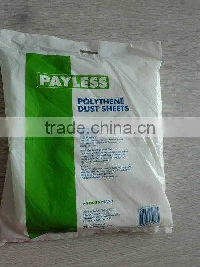 manufacture polythene plastic decorating dust sheets