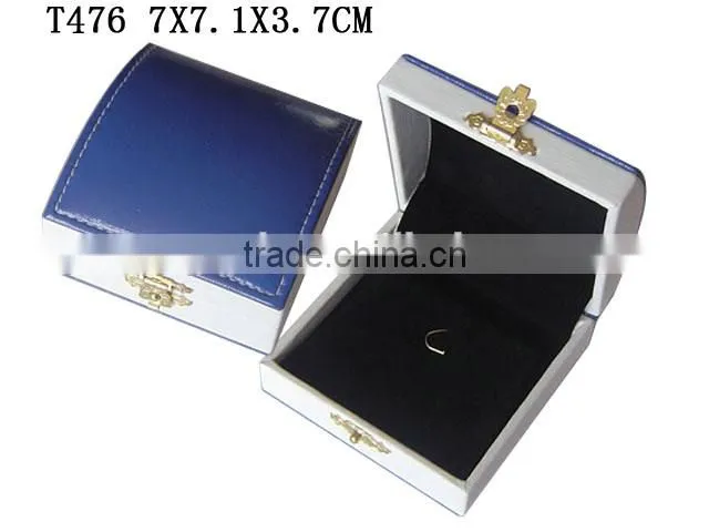 T477 Arch shape Plastic PU Leather Bangle Box With Lock
