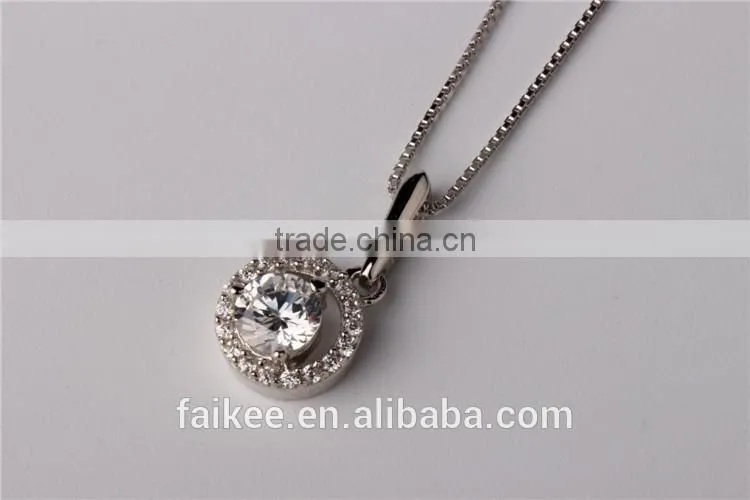 Cheap 925 Sterling Silver Pendant Necklace,Classic Silver Pendant,925 sterling silver diamond necklace